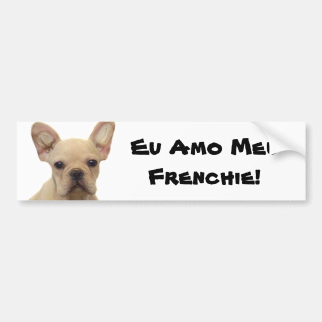 Autoaufkleber Eu-Amos Meu Frenchie (Vorne)