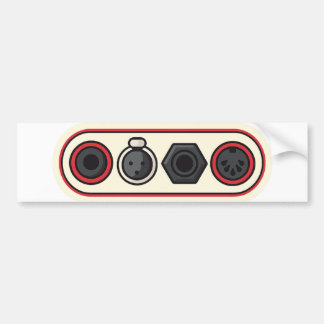 Autoaufkleber für Audioanschlüsse