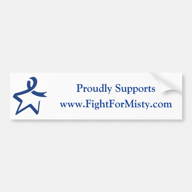 Autoaufkleber für FightForMisty.com (Vorne)
