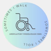 Autoaufkleber für Rollstuhlfahrer
