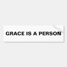 Autoaufkleber "Grace is a person"