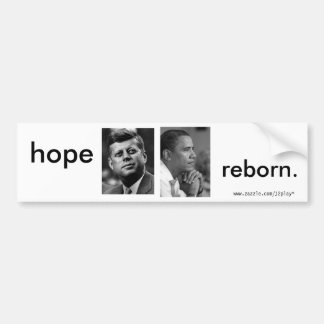 AUTOAUFKLEBER HOFFNUNGREBORN OBAMA JFK