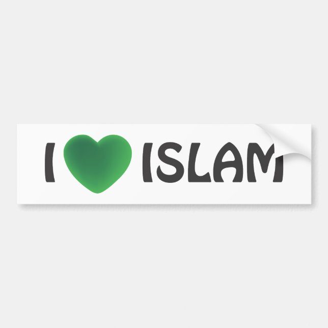 Autoaufkleber - i-Liebe Islam (Vorne)
