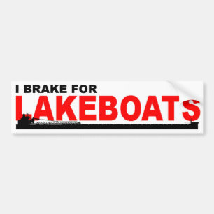 Autoaufkleber: Ich bremse für LAKEBOATS: Seitenend Autoaufkleber