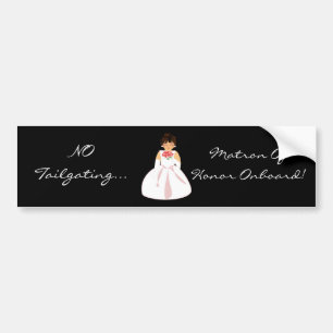 Autoaufkleber "Matron of Honour on board I"