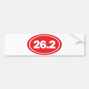 Autoaufkleber mit 26,2 Marathons