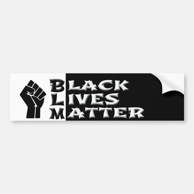 Autoaufkleber mit der Meldung Black Lives Materie (Vorne)