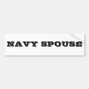 Autoaufkleber Navy Ehefrau