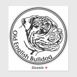 Autoaufkleber Old English Bulldog Aufkleber