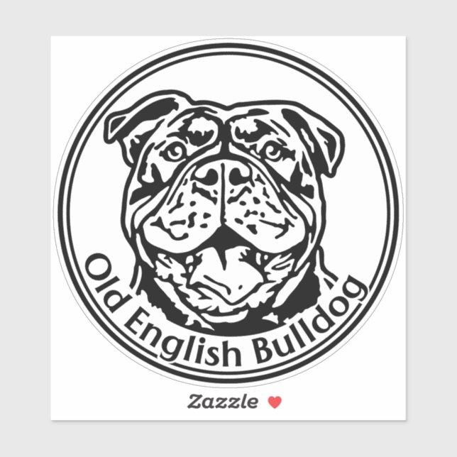 Autoaufkleber Old english Bulldog OEB Aufkleber (Blatt)