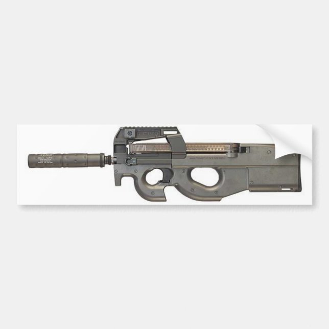 Autoaufkleber - P90 w/Silencer (Vorne)