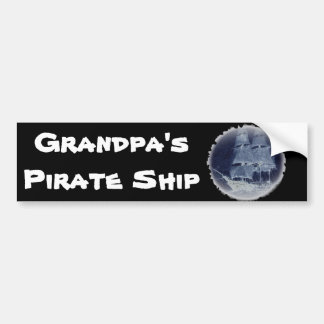 Autoaufkleber "PIRATE-SCHIFF VON GRANDPA"