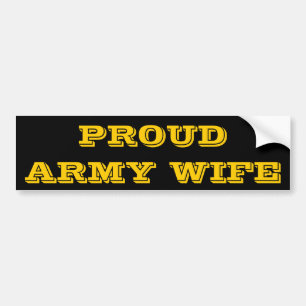 Autoaufkleber Proud Army Ehefrau