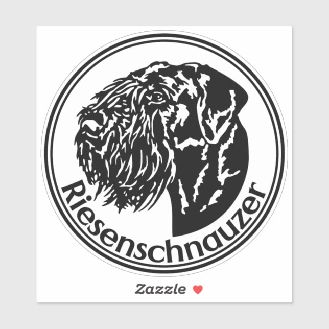 Autoaufkleber Riesenschnauzer Aufkleber (Blatt)