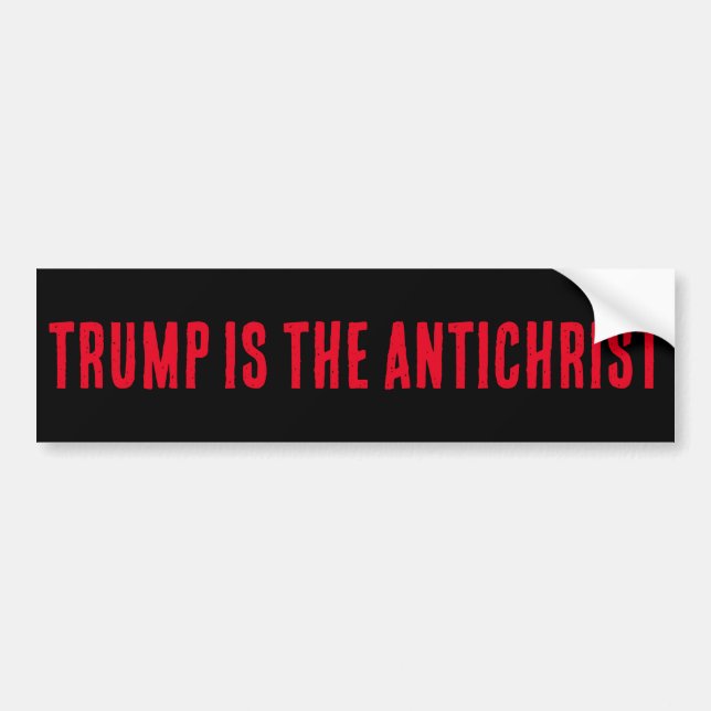Autoaufkleber, satirische Trumpf Autoaufkleber (Vorne)