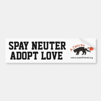 Autoaufkleber: Spay Neutrum adoptieren Liebe Autoaufkleber