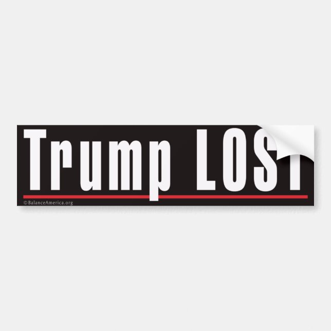 Autoaufkleber "Trump LOST" (Vorne)