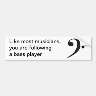 Autoaufkleber "wie der meisten Musiker"