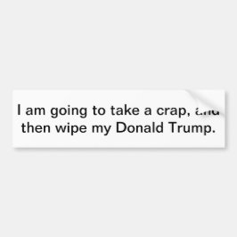 Autoaufkleber wischen meinen Donald Trump ab