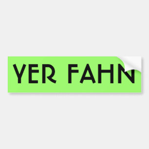 Autoaufkleber YER FAHN - LIMON
