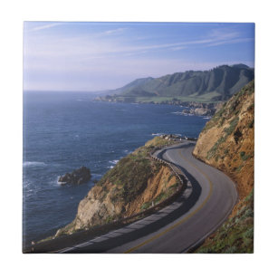 Autobahn 1 entlang der kalifornischen Küste in der Fliese