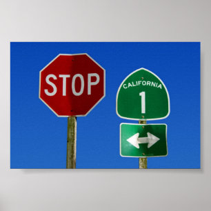 Autobahn 1 Kalifornien Poster