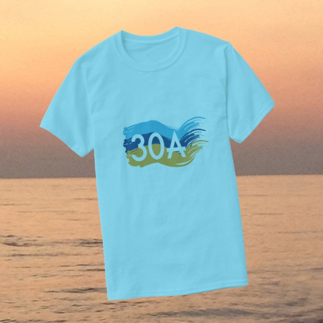 Autobahn 30A Florida Beach Swash T-Shirt (Von Creator hochgeladen)