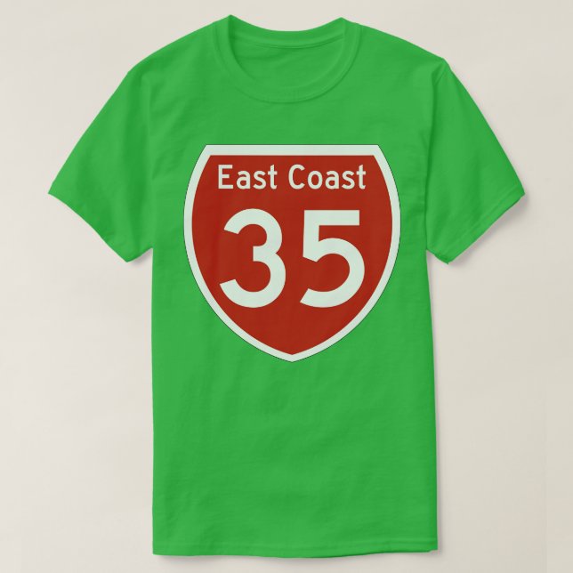 Autobahn 35 Ostküste Neuseeland T-Shirt (Design vorne)