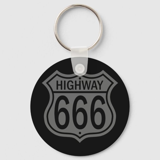 Autobahn 666 schlüsselanhänger (Vorderseite)