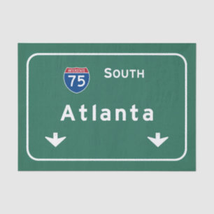 Autobahn-Autobahn Atlantas Georgia GA: Seidenpapier