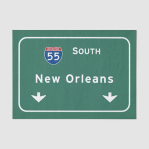Autobahn-Autobahn New Orleans Louisiana: Seidenpapier