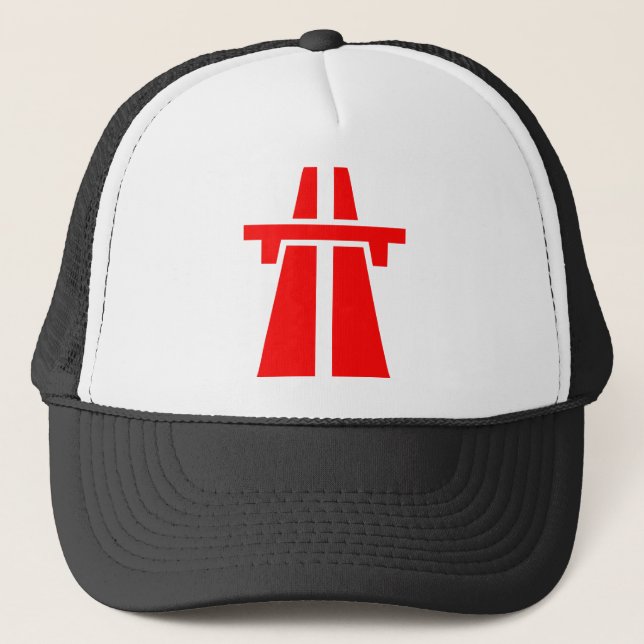 Autobahn, Autobahn - Rot Truckerkappe (Vorderseite)
