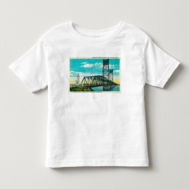Autobahn-Brücke über Columbia River Kleinkind T-shirt (Vorderseite)