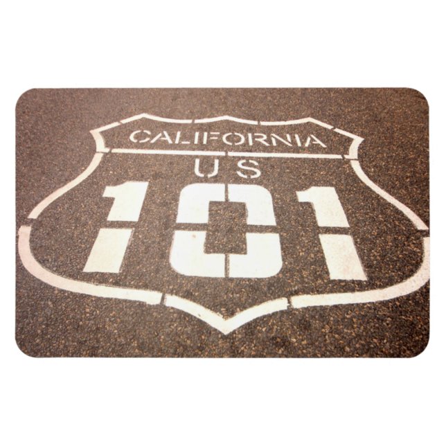 Autobahn Kalifornien und USA 101 Magnet (Horizontal)
