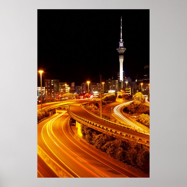 Autobahn nach Auckland Poster (Vorne)