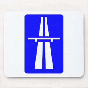Autobahn-Zeichen Mousepad