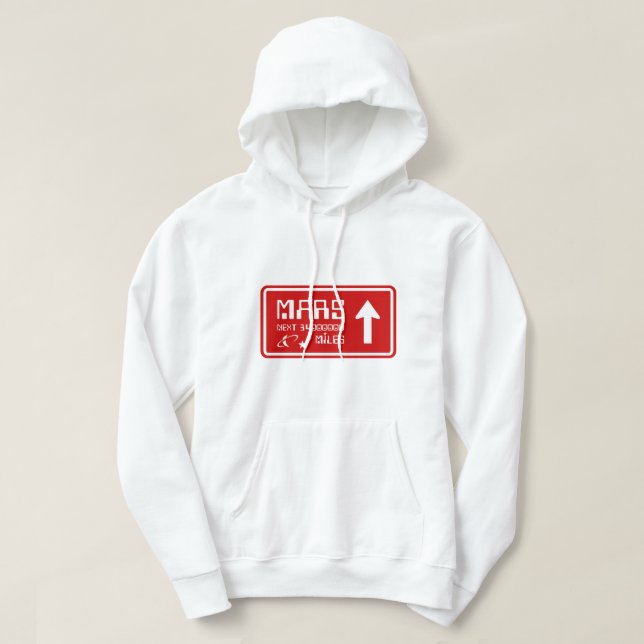 Autobahnabfahrt Mars Hoodie (Design vorne)