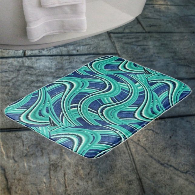 Autobahnen Badematte (This Highways Bath Mat comes with matching shower curtain!)