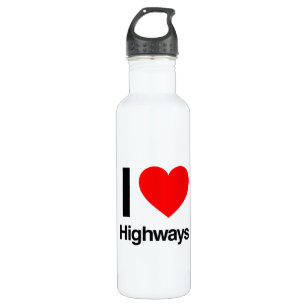 Autobahnen in Liebe Trinkflasche