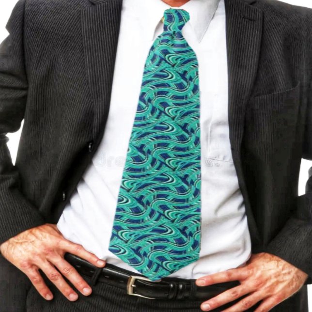 Autobahnen Krawatte (This Highways Neck Tie design, makes a Bold, dramatic, statement!)