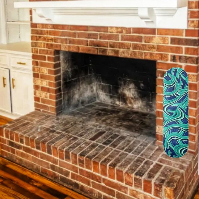 Autobahnen Skateboard (The colorful, Abstract graphics on this skateboard, makes skateboarding more fun!)