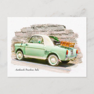 Autobianchi Bianchina | Minicar aus Italien Postkarte