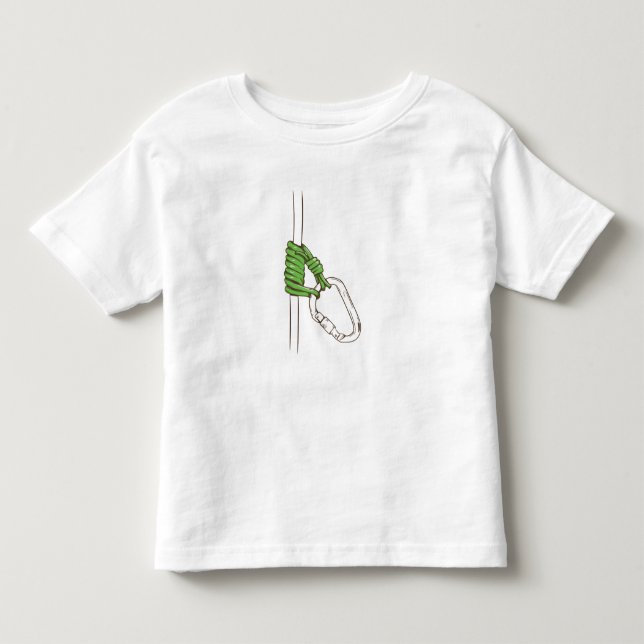 Autoblock Dritte Hand Prusik Knoten Diagramm Kleinkind T-shirt (Vorderseite)