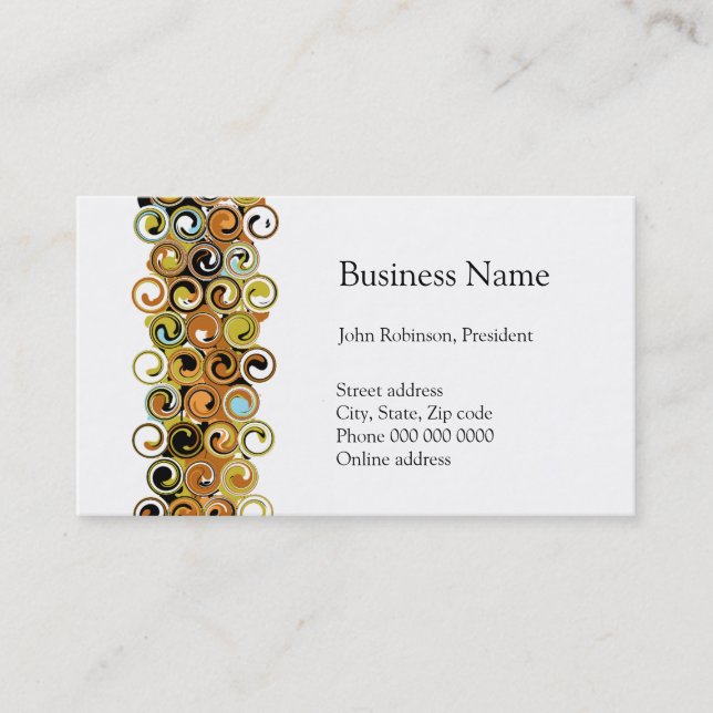 Autobus de remous de merlans jaunes. carte (Devant)