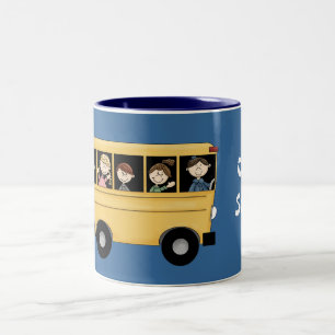 Autobus scolaire avec la tasse personnalisable de