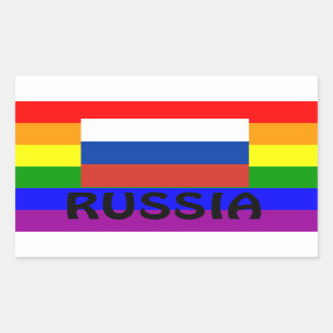 Autocollant Россиигей- de drapeau de gay 