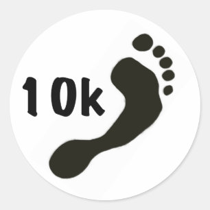 Autocollant 10K aux pieds nus