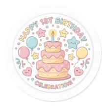 autocollant 1er anniversaire