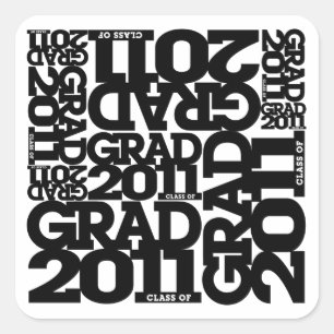 Autocollant 2011 d'obtention du diplôme 1