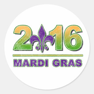 Autocollant 2016 de Fleur-De-Lis de mardi gras